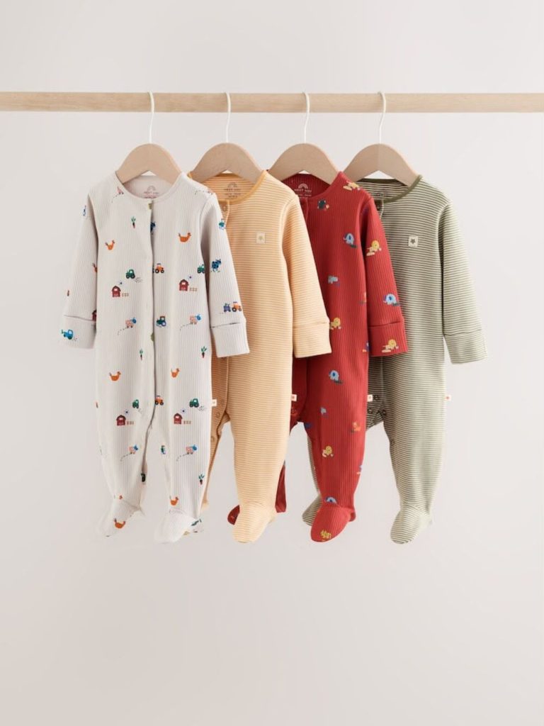 Vehicle Print Sleepsuit 4-Pack