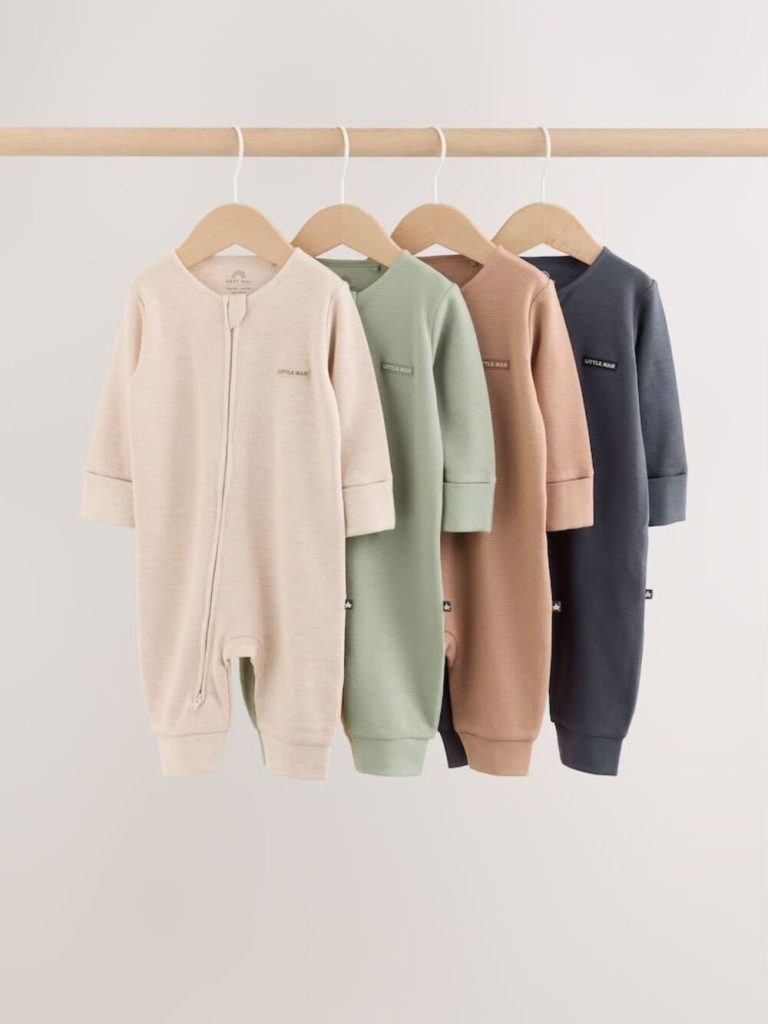 Zip-up Sleepsuit 4-Pack