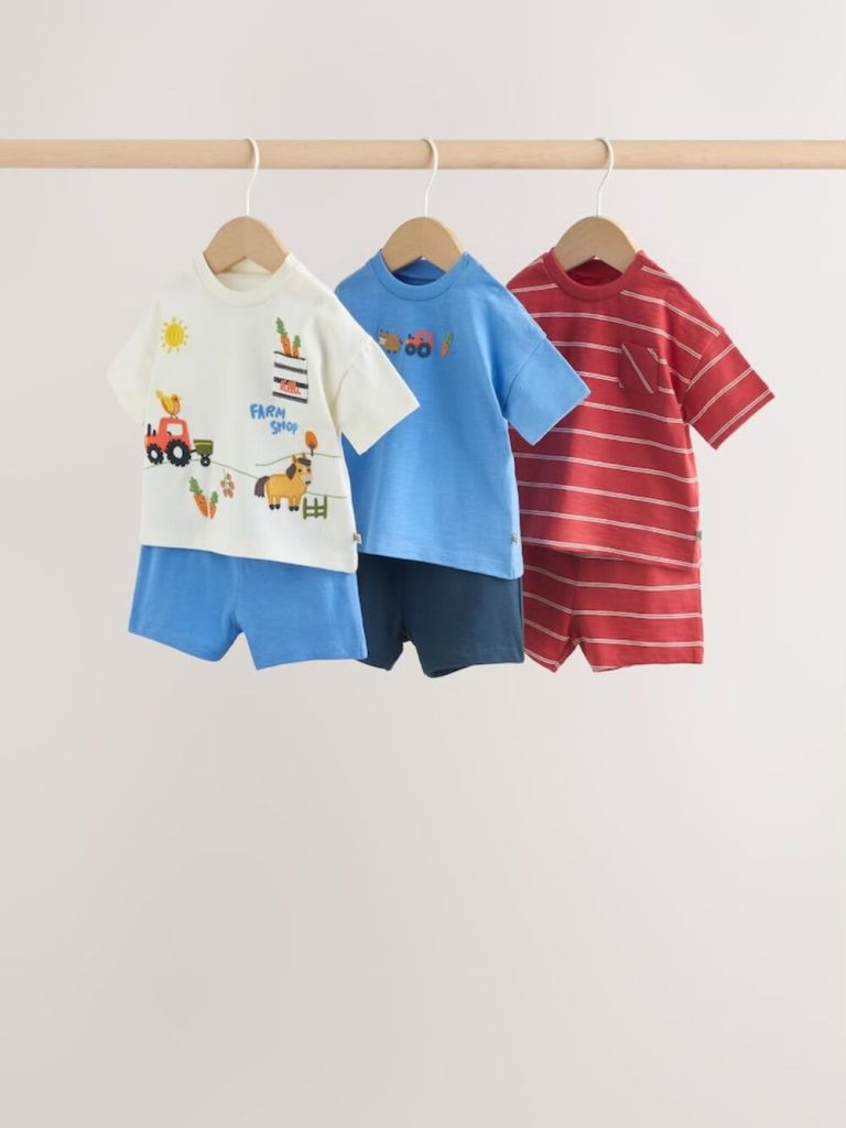 Tee and Shorts Set 3-Pack
